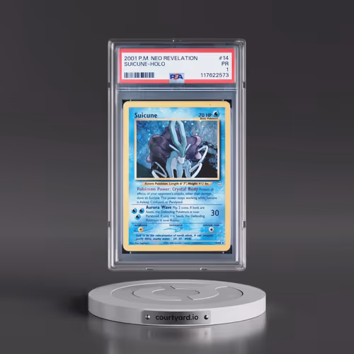 2001 Pokémon Neo Revelation #14 Suicune - Holo (PSA 1 PR)