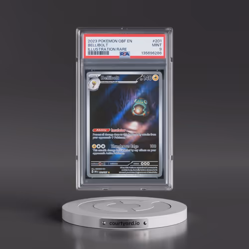 2023 Pokémon Obf EN-Obsidian Flames #201 Bellibolt - Illustration Rare (PSA 9 MINT)