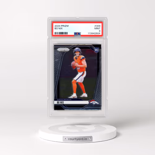 2024 Panini Prizm #309 Bo Nix (PSA 9 MINT)