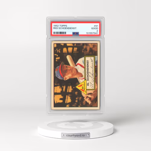 1952 Topps #91 Red Schoendienst (PSA 2 GOOD)
