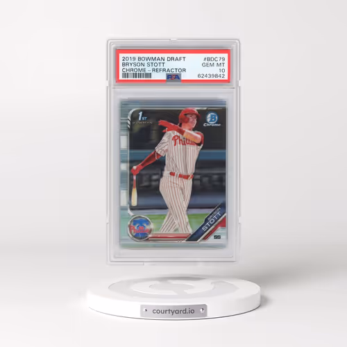 2019 Bowman Draft #BDC79 Bryson Stott - Chrome-Refractor (PSA 10 GEM MINT)