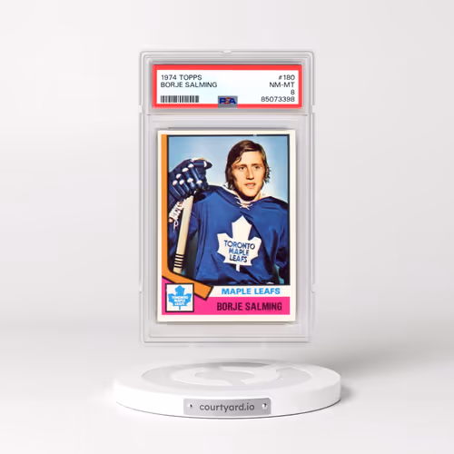 1974 Topps #180 Borje Salming (PSA 8 NM-MT)