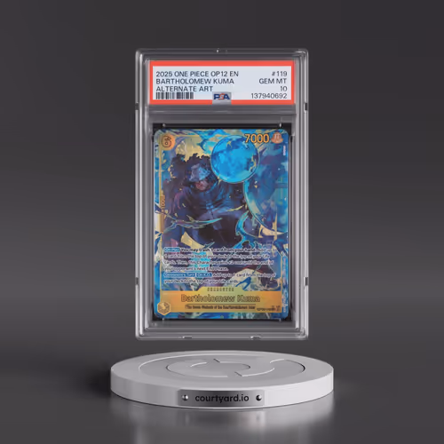 2025 One Piece OP12-Legacy of the Master #119 Bartholomew Kuma - Alternate Art (PSA 10 GEM MINT)