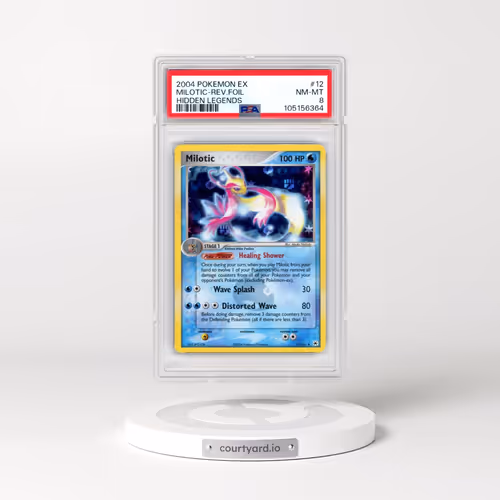 2004 Pokémon EX Hidden Legends #12 Milotic - Reverse Foil (PSA 8 NM-MT)