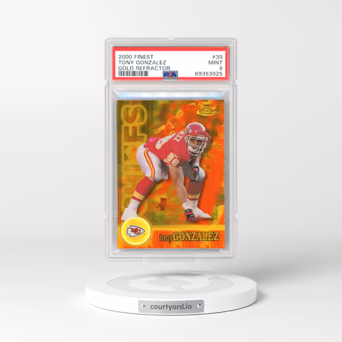 2000 Finest #39 Tony Gonzalez - Gold Refractor (PSA 9 MINT)