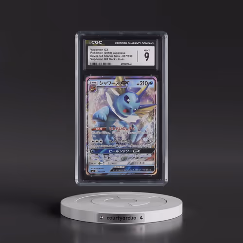 2018 Eevee GX Starter Sets #007/038 Vaporeon GX - Holo (CGC 9 MINT)