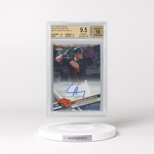 2017 Topps Chrome Rookie Autographs #RACA Christian Arroyo (BGS 9.5 GEM MINT)