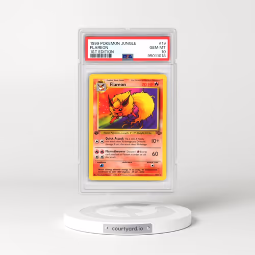 1999 Pokémon Jungle #19 Flareon - 1st Edition (PSA 10 GEM MINT)