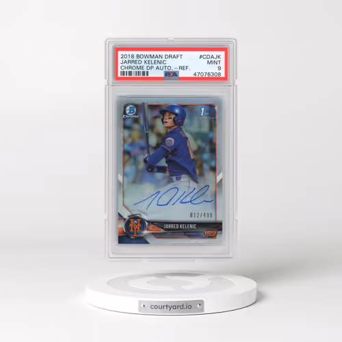 2018 Bowman Draft Chrome Draft Picks Autographs #CDAJK Jarred Kelenic - Refractor (PSA 9 MINT)