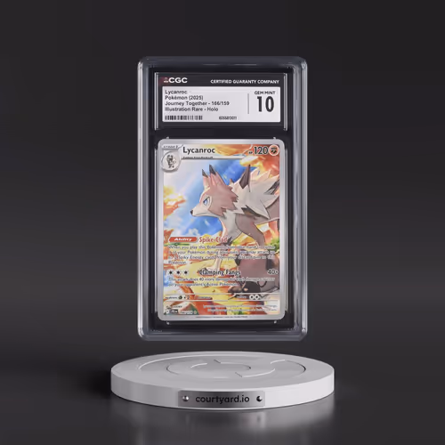 2025 Journey Together - JTG EN #166/159 Lycanroc - Illustration Rare Holo (CGC 10 GEM MINT)