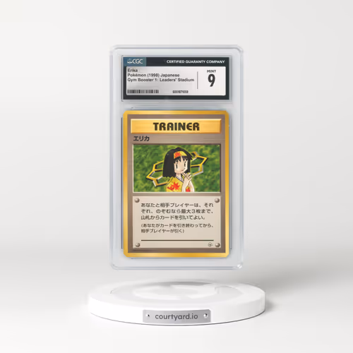 1998 Gym Booster 1: Leaders' Stadium Erika - Non-Holo (CGC 9 MINT)