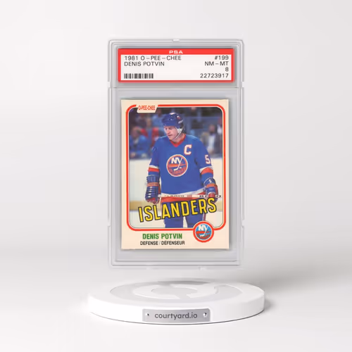 1981 O-Pee-Chee #199 Denis Potvin (PSA 8 NM-MT)