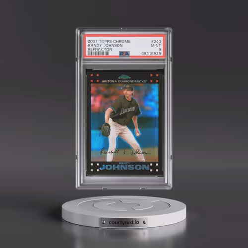 2007 Topps Chrome #240 Randy Johnson - Refractor (PSA 9 MINT)