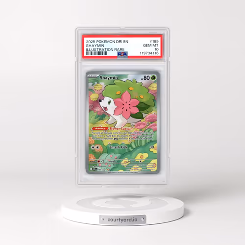 2025 Pokémon Dri EN-Destined Rivals #185 Shaymin - Illustration Rare (PSA 10 GEM MINT)