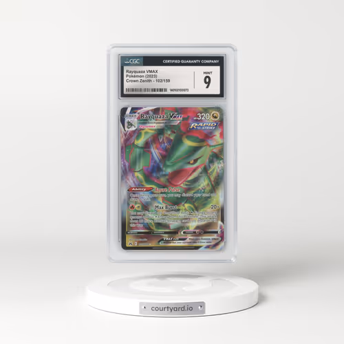 2022 Crown Zenith #102 Rayquaza VMAX - Holo (CGC 9 MINT)