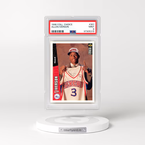 1996 Collector's Choice #301 Allen Iverson (PSA 9 MINT)
