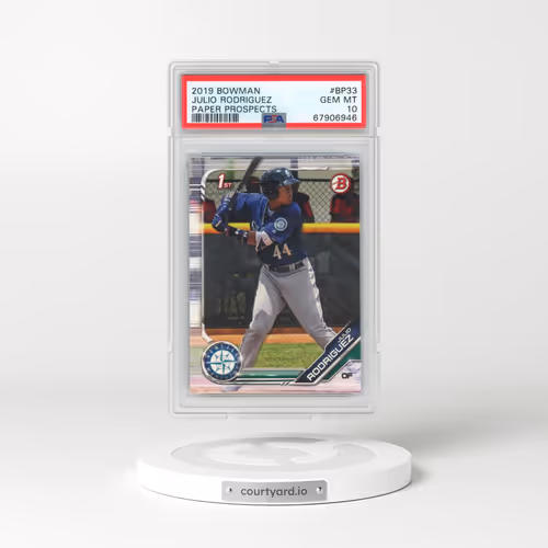 2019 Bowman Paper Prospects #BP33 Julio Rodriguez (PSA 10 GEM MINT)