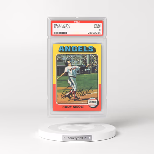 1975 Topps #533 Rudy Meoli (PSA 9 MINT)