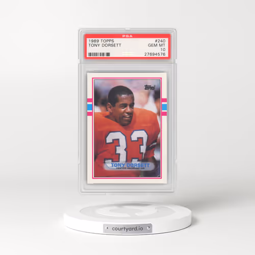 1989 Topps #240 Tony Dorsett (PSA 10 GEM MINT)