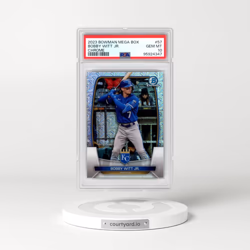 2023 Bowman Mega Box Chrome #57 Bobby Witt Jr. (PSA 10 GEM MINT)