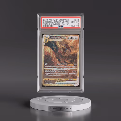 2022 Pokémon Sword & Shield Vstar Universe #260 Origin Forme Dialga Vstar - Full Art Ultra Rare (PSA