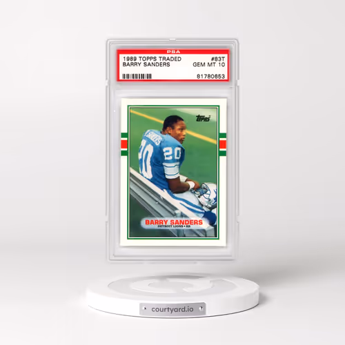1989 Topps Traded #83T Barry Sanders (PSA 10 GEM MINT)