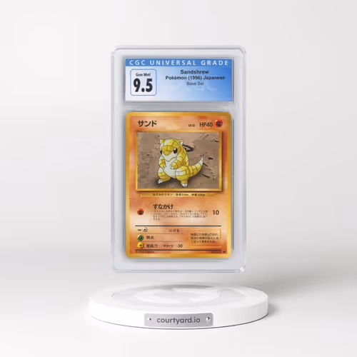 1996 Base Set Sandshrew (CGC 10 GEM MINT)