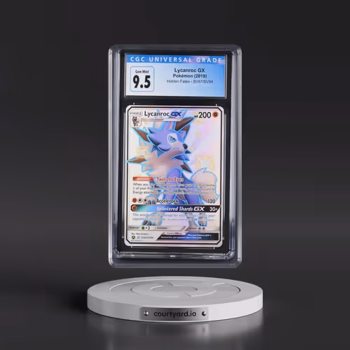 2019 Hidden Fates #SV67/SV94 Lycanroc GX - Shiny Vault Holo (CGC 10 GEM MINT)