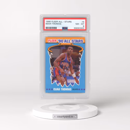 1990 Fleer All-Stars #6 Isiah Thomas (PSA 8 NM-MT)
