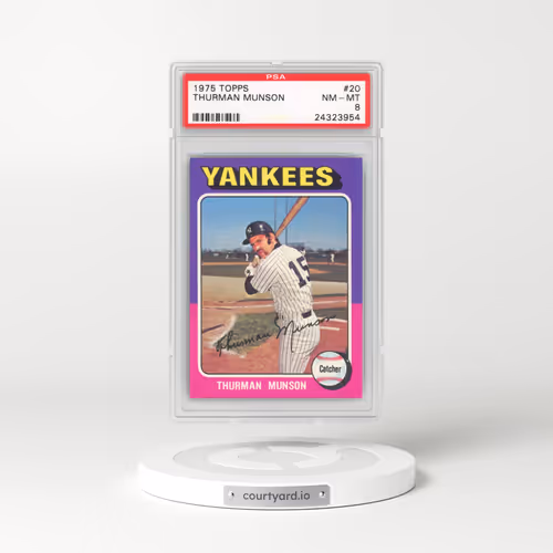 1975 Topps #20 Thurman Munson (PSA 8 NM-MT)