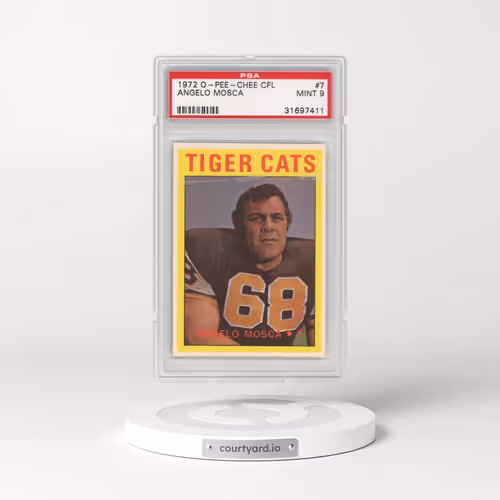 1972 O-Pee-Chee CFL #7 Angelo Mosca (PSA 9 MINT)