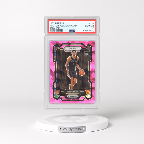 2023 Panini Prizm #136 Victor Wembanyama - Pink Ice (PSA 10 GEM MINT)