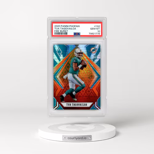 2020 Panini Phoenix #102 Tua Tagovailoa - Fire Burst (PSA 10 GEM MINT)