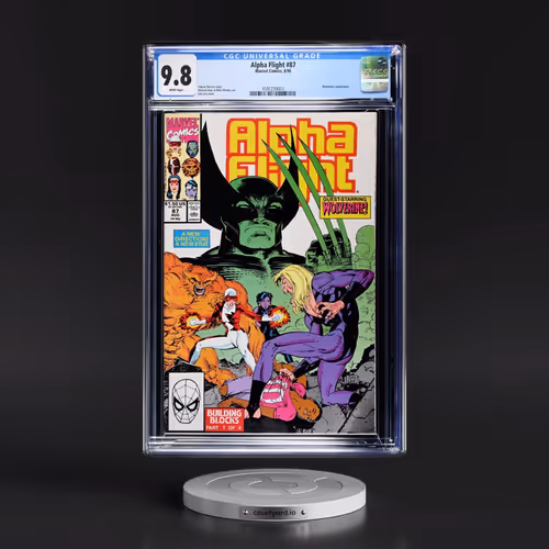 Alpha Flight #87 CGC 9.8 White Pages (Marvel Comics, 8/90) - Universal