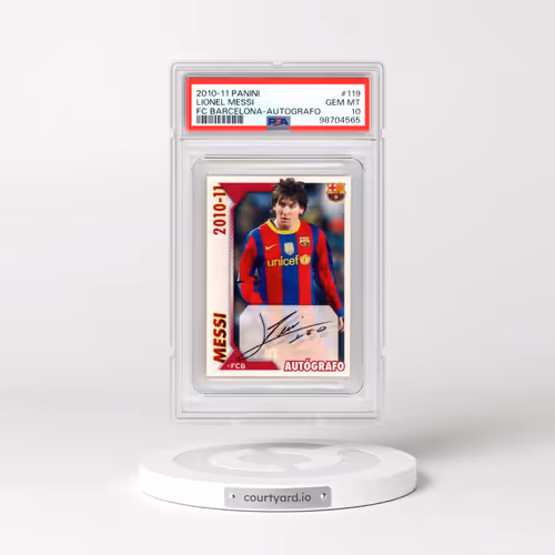 2010-11 Panini FC Barcelona #119 Lionel Messi - Autografo (PSA 10 GEM MINT)