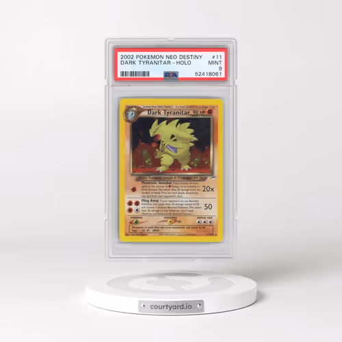 2002 Pokémon Neo Destiny #11 Dark Tyranitar - Holo (PSA 9 MINT)
