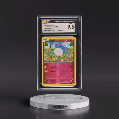 2015 Primal Clash #102/160 Marill - Reverse Holo (CGC 9.5 MINT+)