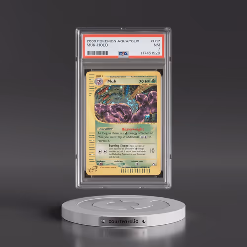 2003 Pokémon Aquapolis #H17 Muk - Holo (PSA 7 NM)