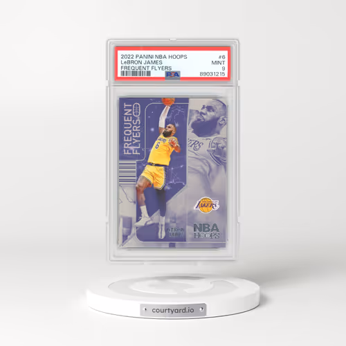 2022 Panini NBA Hoops Frequent Flyers #6 LeBron James (PSA 9 MINT)