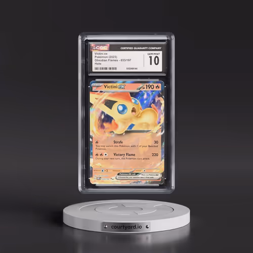 2023 Obsidian Flames - OBF EN #033/197 Victini ex - Holo (CGC 10 GEM MINT)