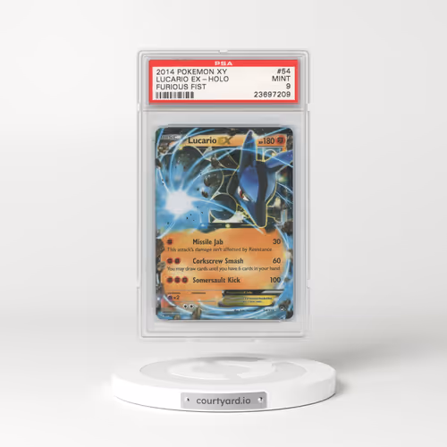 2014 Furious Fists #54 Lucario EX - Holo (PSA 9 MINT)