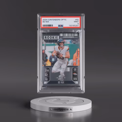 2024 Panini Contenders Optic #62 Bo Nix (PSA 9 MINT)