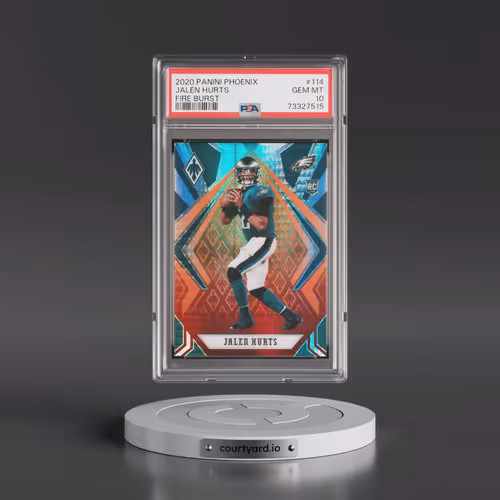 2020 Panini Phoenix #114 Jalen Hurts - Fire Burst (PSA 10 GEM MINT)
