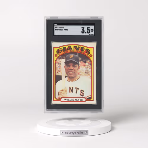 1972 Topps #49 Willie Mays (SGC 3.5 VG+)