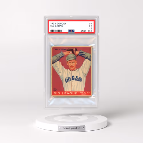 1933 Goudey #7 Ted Lyons (PSA 1.5 FR)