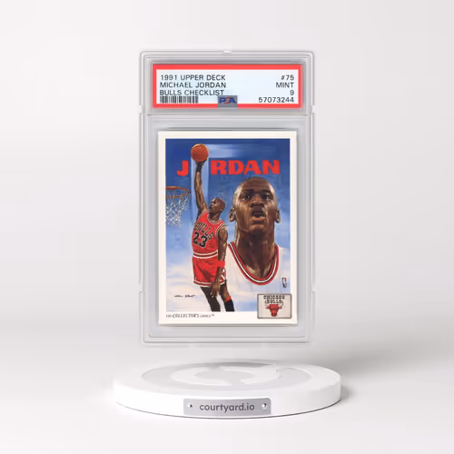 1991 Upper Deck #75 Michael Jordan - Bulls Checklist (PSA 9 MINT)