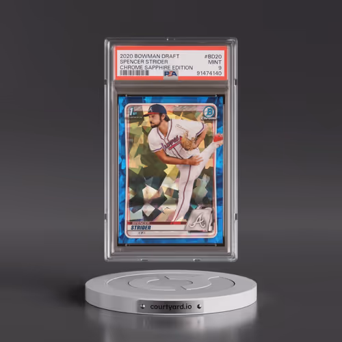 2020 Bowman Draft Chrome Sapphire Edition #BD20 Spencer Strider (PSA 9 MINT)