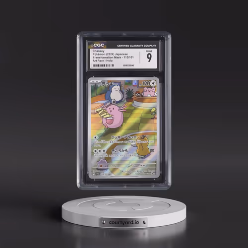 2024 Transformation Mask #113/101 Chansey - Art Rare Holo (CGC 9 MINT)