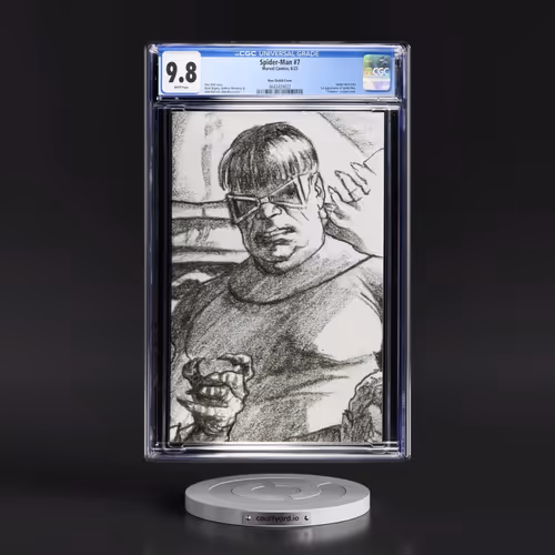 Spider-Man #7 CGC 9.8 White Pages (Marvel Comics, 6/23) - Universal Ross Sketch Cover