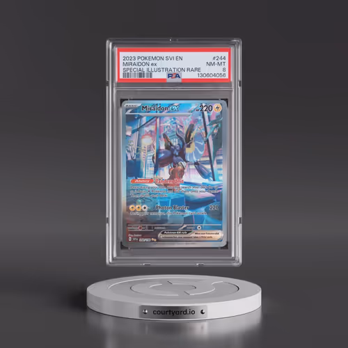 2023 Pokémon Svi EN-Scarlet & Violet #244 Miraidon EX - Holo Special Illustration Rare (PSA 8 NM-MT)